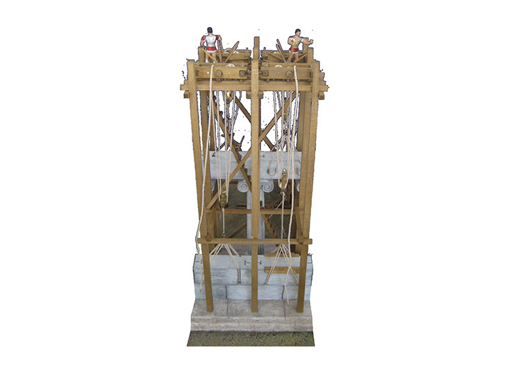 The four-mast crane (scaffold)