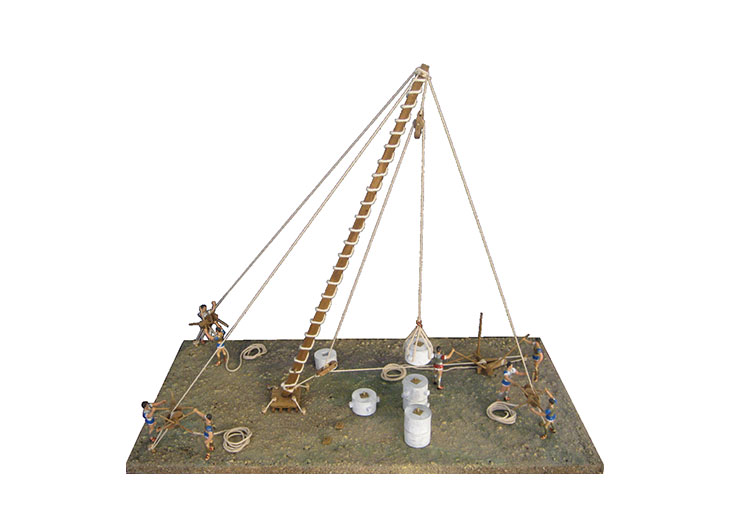 The one-mast crane of Heron