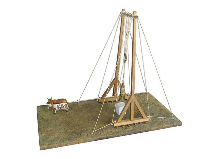 The two-mast crane of Heron