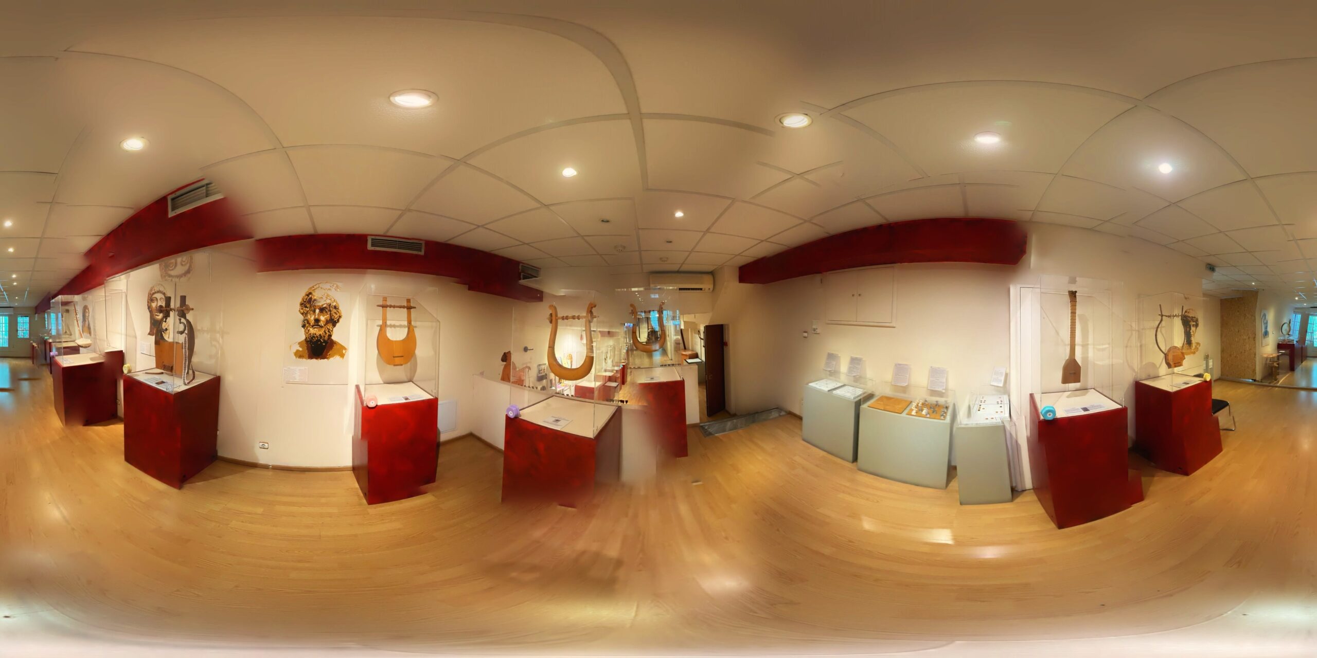 360 view of the musical instrument exhibition in the kotsanas museum