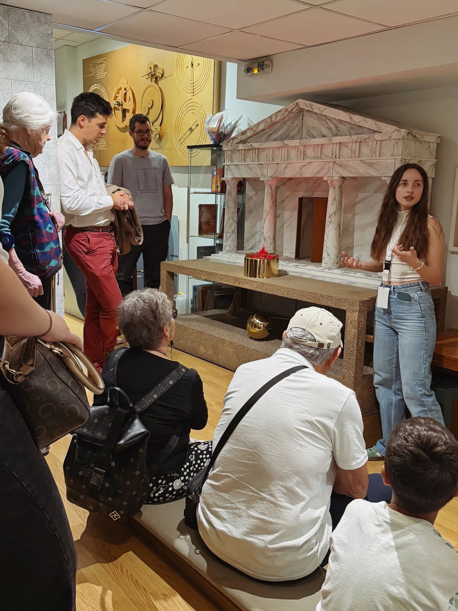 Guided tour around a working ancient Greek technology model in Athens
