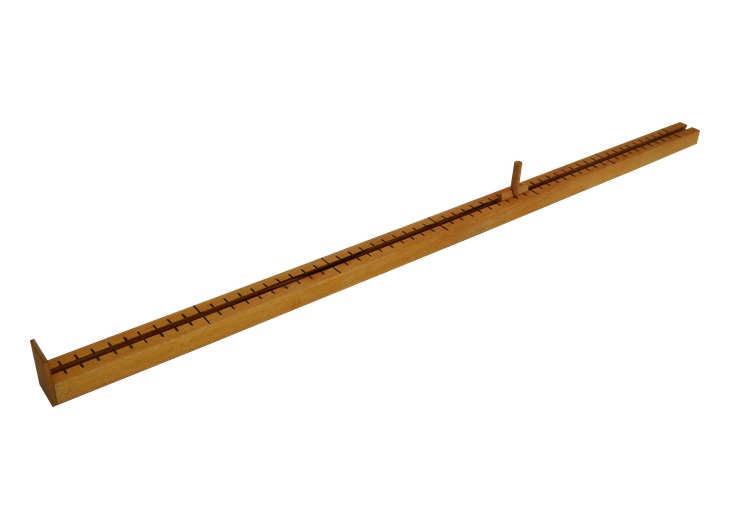 Reconstructed four-cubit dioptra of Archimedes with its long graduated rod