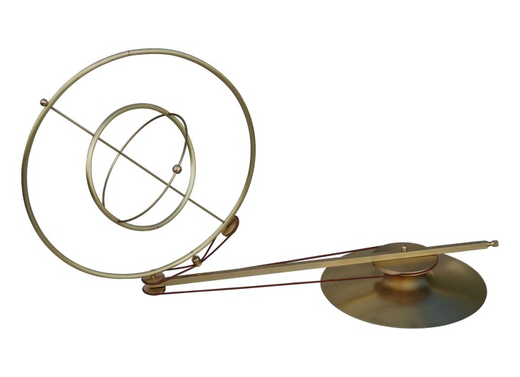 Reconstructed planetary simulator of Eudoxus with concentric rings