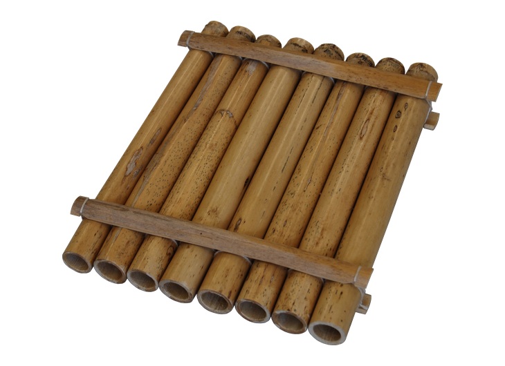 Reconstructed ancient Greek panpipes with cane tubes bound together