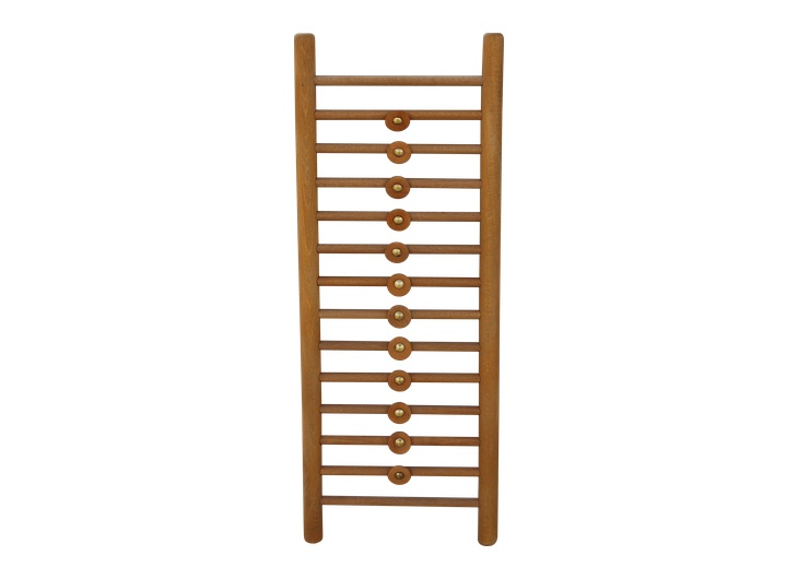 Reconstructed psithyra variant with rotating wooden rods and bronze discs