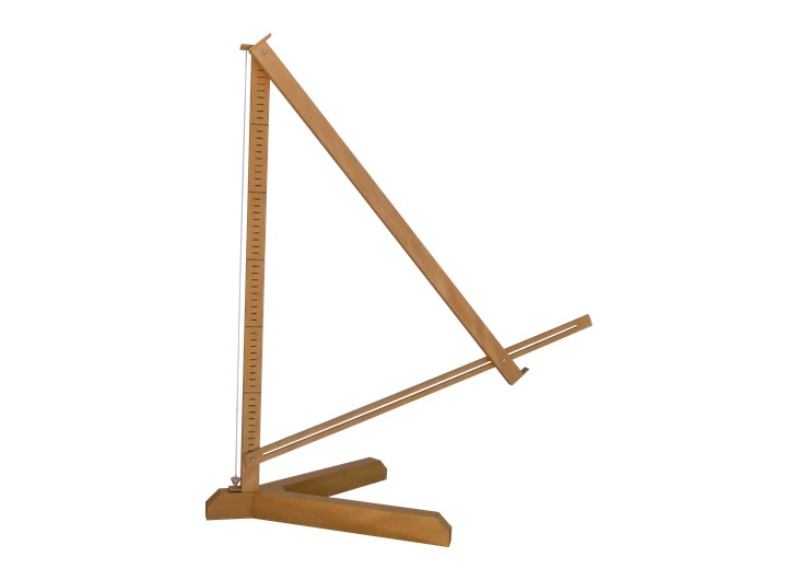 Reconstructed parallactic instrument of Ptolemy with articulated wooden rods